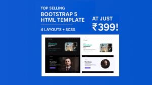Responsive Bootstrap 5 Templates Under ₹399 – Clean Code + SCSS Included