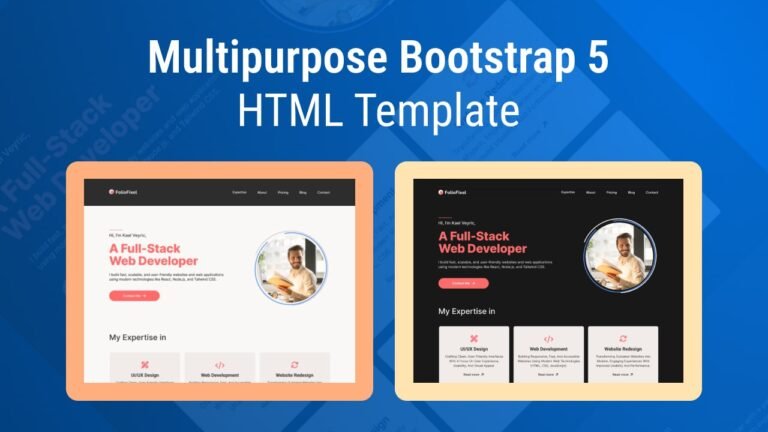 Multipurpose Bootstrap 5 HTML Template